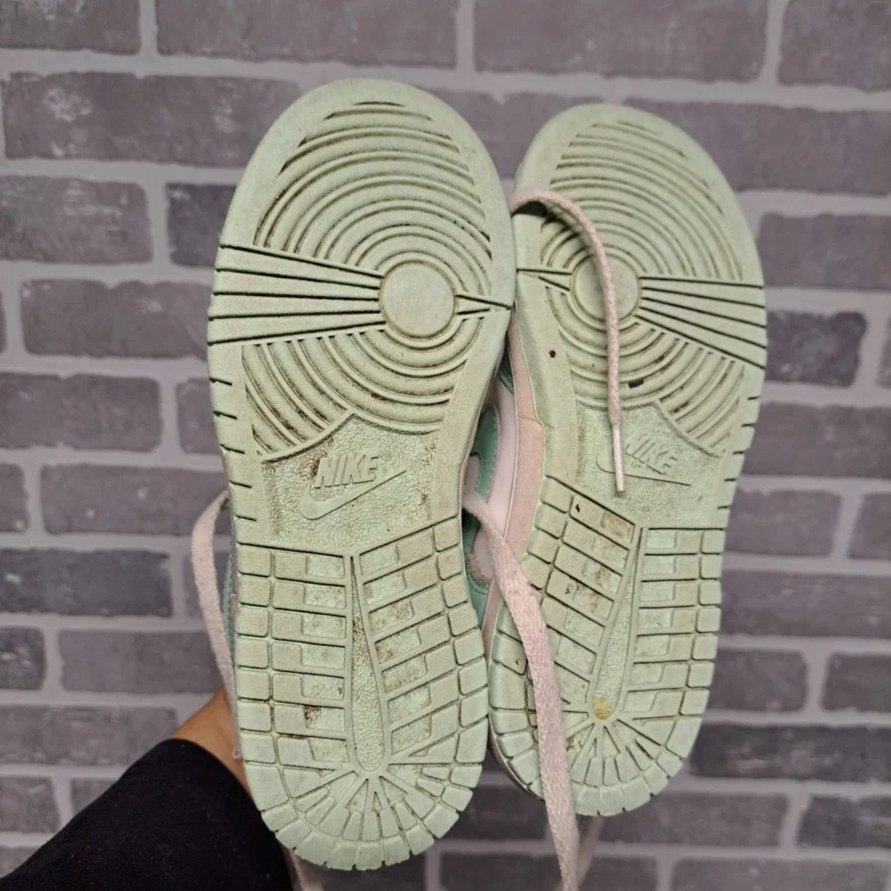Nike Shoes Dunk Low Mint Foam Teal‎ White Sneakers Size 1Y